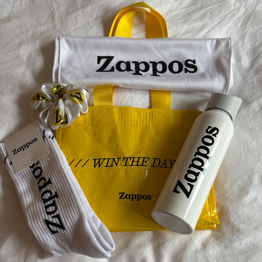 Zappos Gift Bag with workout accessories